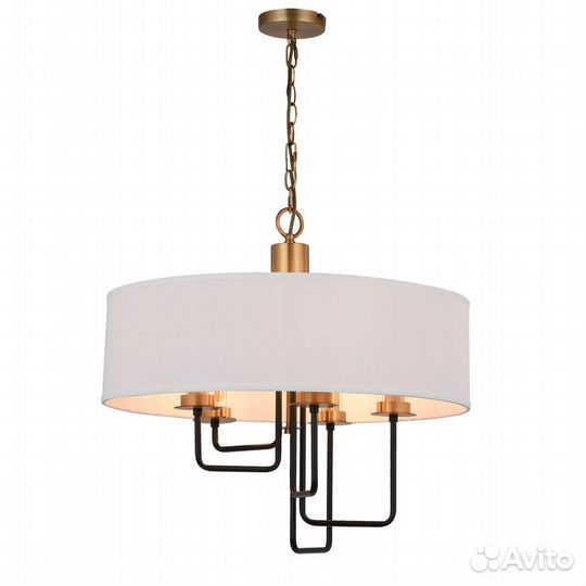 Люстра подвесная металл и стекло в спальню