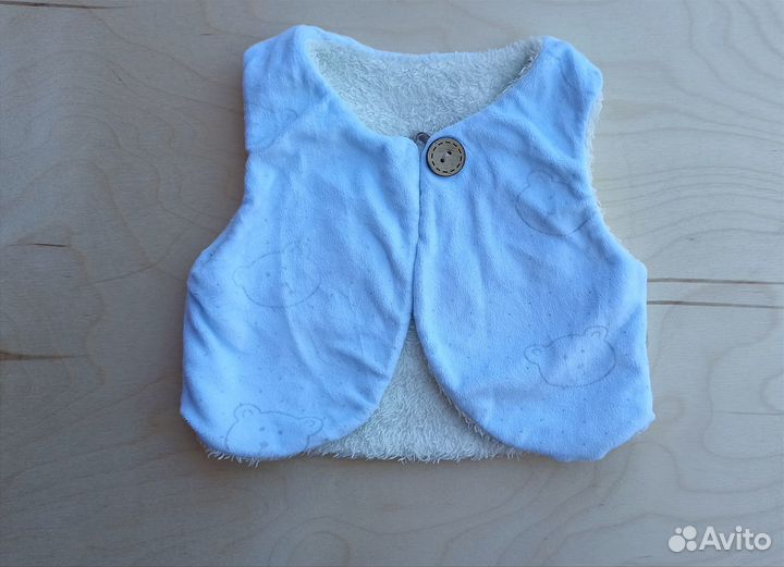 Костюм для новорожденного 58-62 жилет и штаны