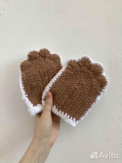 Митенки вязаные