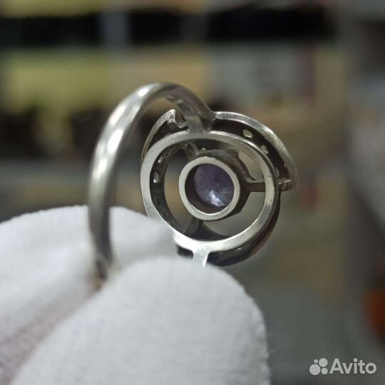 Серебряное Кольцо Серебро Проба 925 Клеймо Ретро