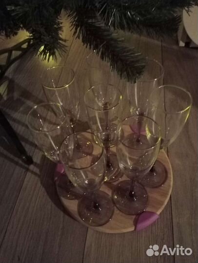 Бокалы для шампанского (цена за весь набор)