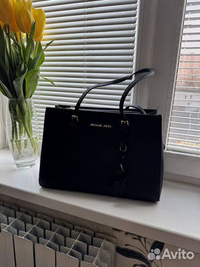 Сумка синяя кожзам 25х38 см