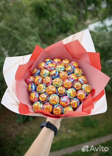 Букет из чупа чупсов