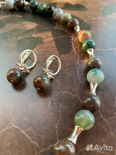 Комплект колье и серьги