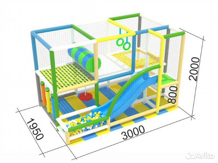 Детский игровой лабиринт для дет.комнаты/ресторана