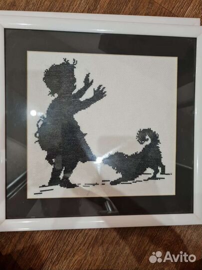 Картина ручная работа. Вышитые крестиком