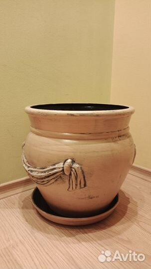 Кашпо горшок для цветов большой напольный