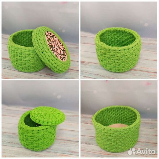 Трикотажные корзинки