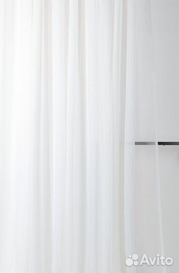 Тюль белая
