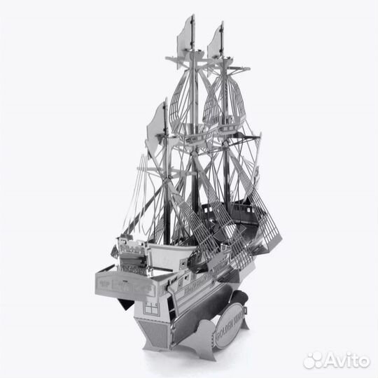 Металлическая 3D модель/макет корабля Golden Hind