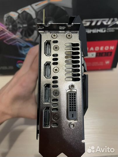 Видеокарта asus strix RX580 8Gb