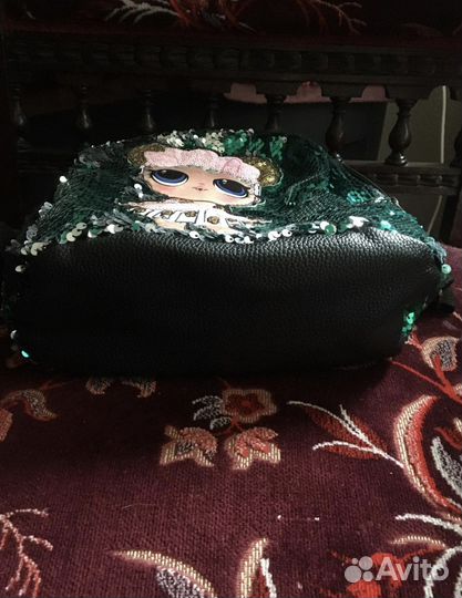 Детский рюкзак с пайетками