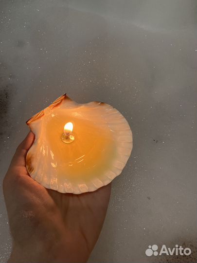 Ароматическая свеча в ракушке