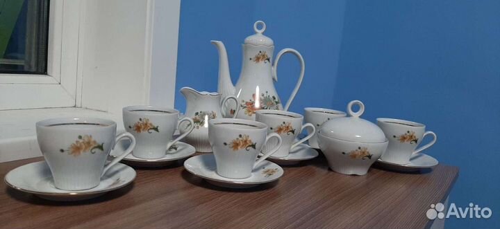 Сервиз кофейный на 6 персон гдр