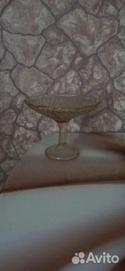 Ваза для фруктов на ножке СССР