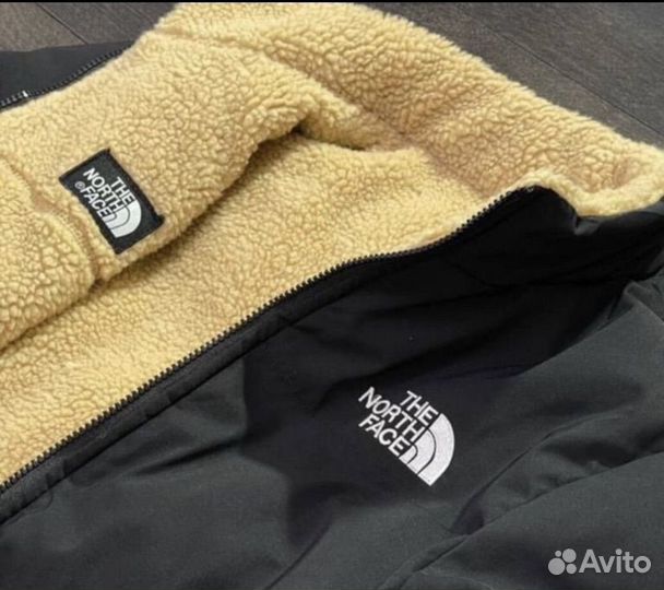 Куртка the north face барашек двусторонняя