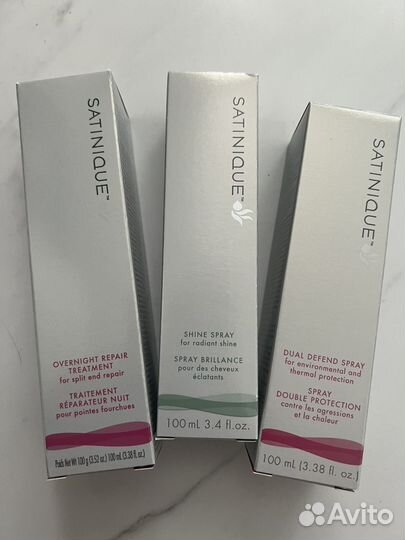 Спрей блеск для волос amway амвей satinique