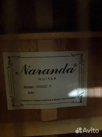 Гитара акустическая Naranda и чехол