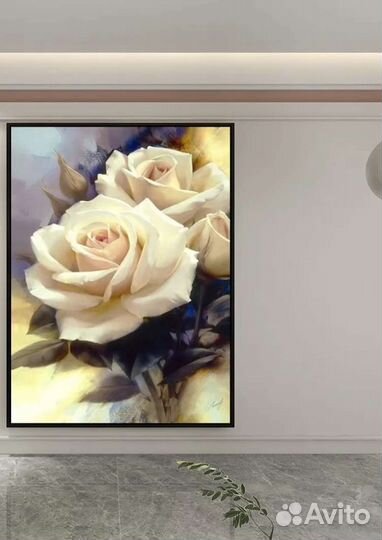 Картина маслом розы Картина в дом