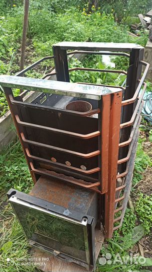 Чугунная банная печь Ермак сетка Премиум 12