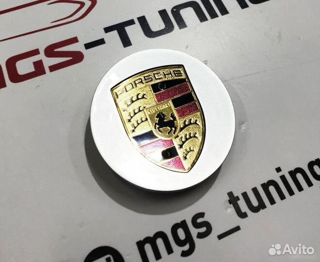 Колпачок в ступицу Porsche серый 76м. 1 шт