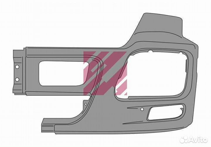 Угол бампера левый Mercedes Actros MP3