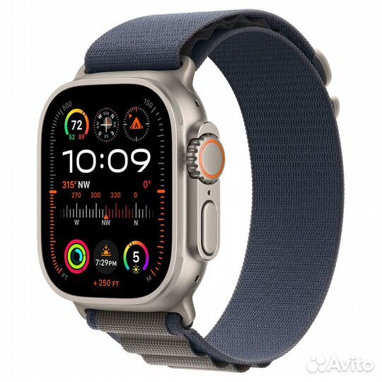 Apple Watch Ultra 2 49mm Titanium Blue Alpine