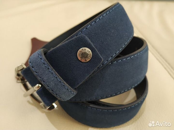 Кожаный замшевый ремень Cantarelli (Италия)