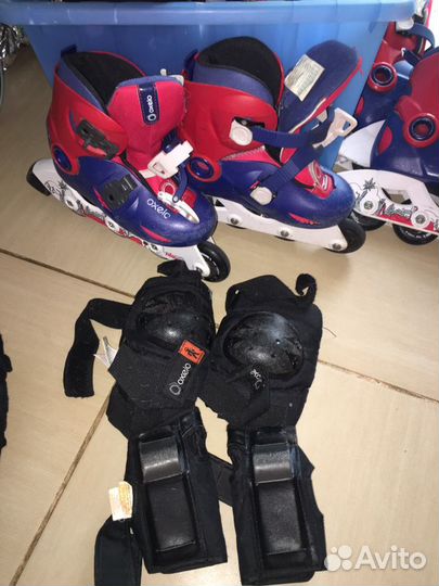 Ролики Oxelo play 3 комплект с защитой