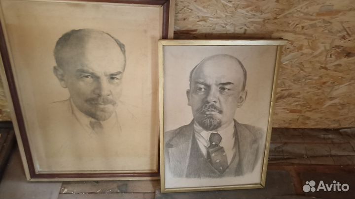 2 картины Ленин