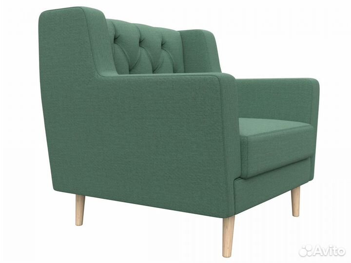 Кресло Брайтон Люкс, рогожка, амур зеленый. Москва