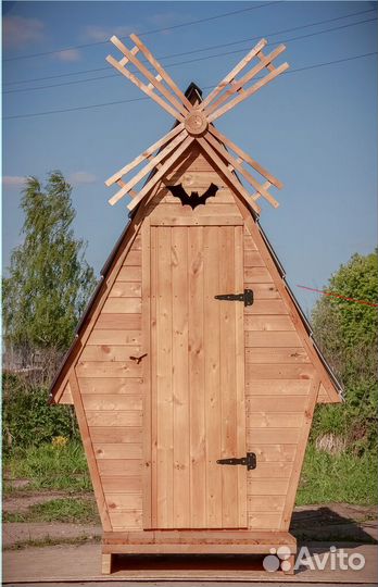 Уличный туалет деревянный GAR207