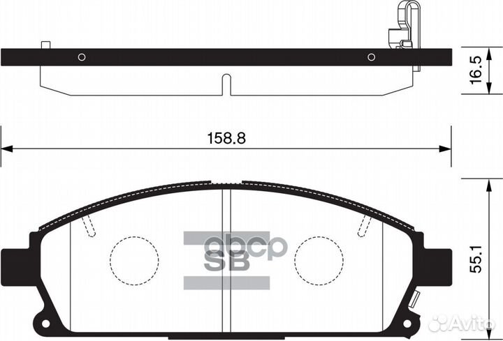 Колодки тормозные дисковые SP1365 Sangsin brake