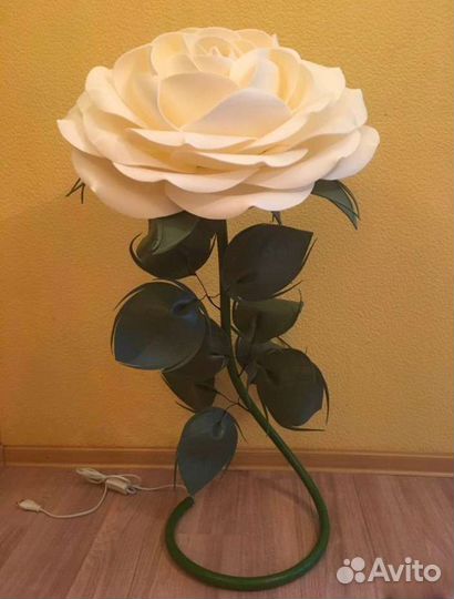 Светильник роза ручная работа