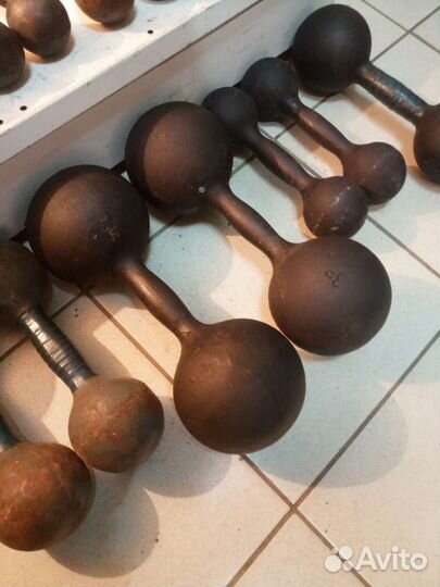 Гантели 10 кг пара СССР чугун