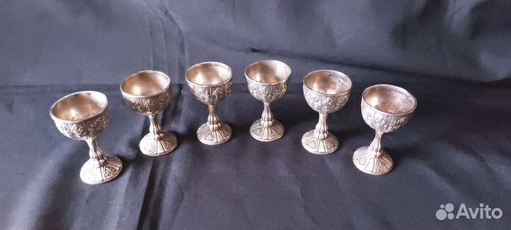 Антикварные стопки олово Европа