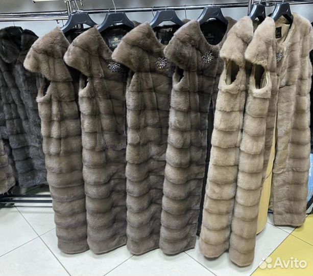 Норковые жилеты норковая безрукавка