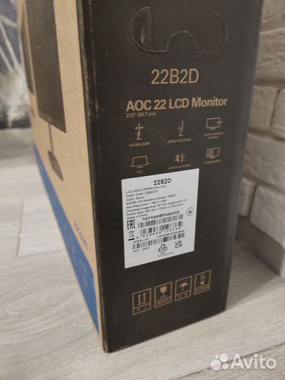Монитор AOC 22b2d 75hz