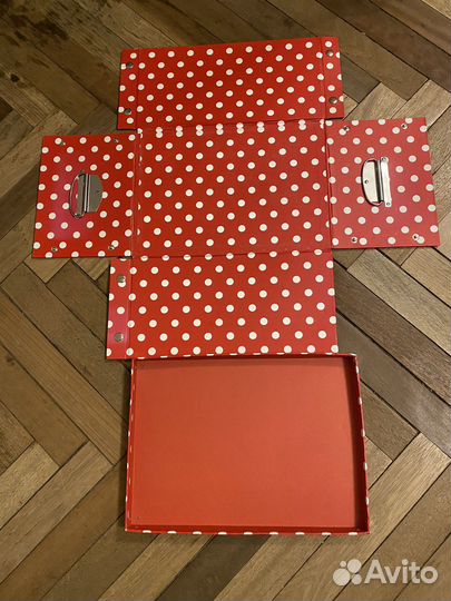Коробка для хранения IKEA с заклепками и крышкой