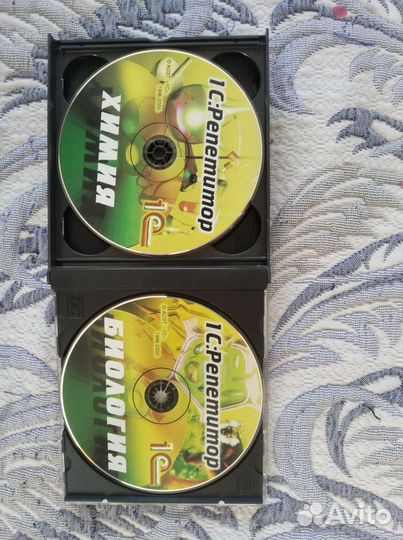 Русский язык, физика, химия, биология на CD