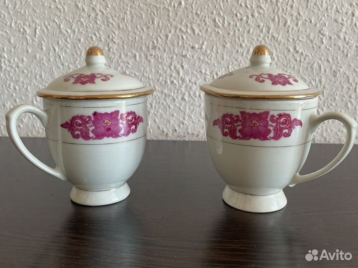 Китайские чайные чашки с крышками, СССР