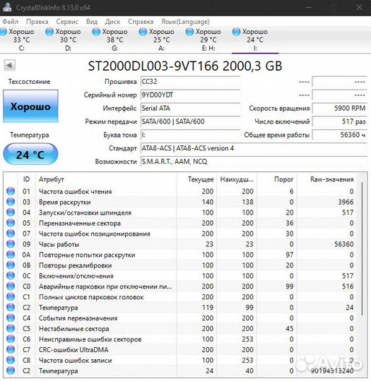 Жесткие диски 2 TB