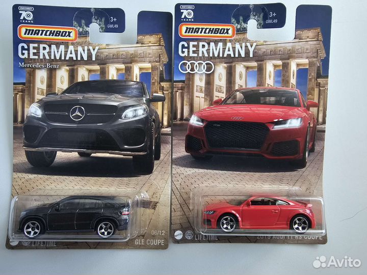 Matchbox модель. Серия Germany. Audi,Mercedes