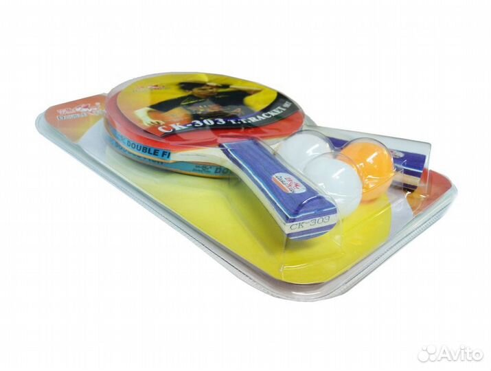 2 ракетки и 3 мяча для настол.тенниса DoubleFish