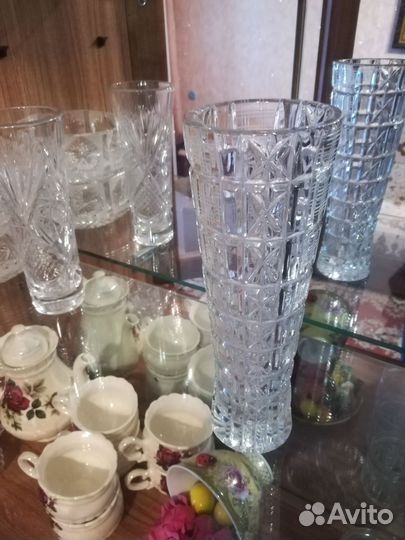 Хрустальная ваза