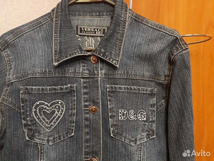 Джинсовая куртка женская р.46-48 dolce gabbana