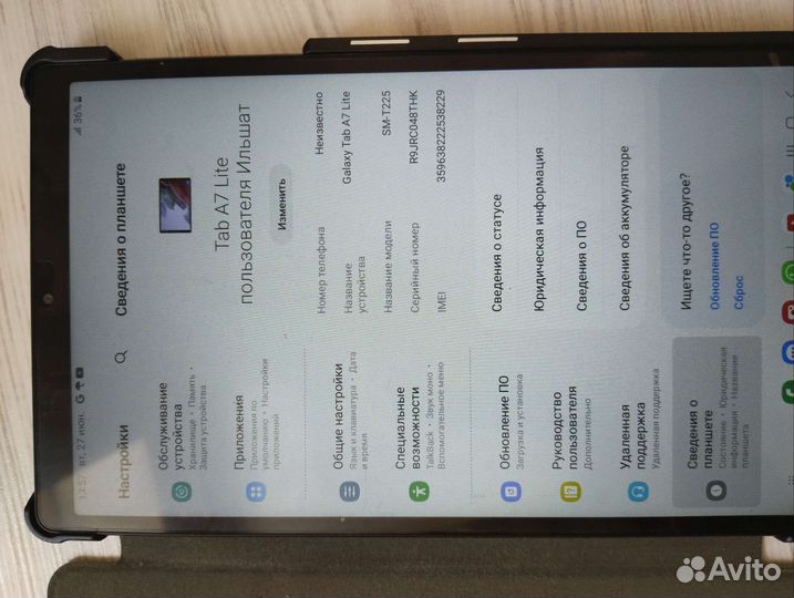 Планшет samsung galaxy tab a7 lite с 4g