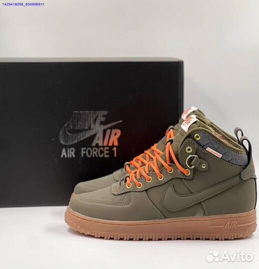 Кроссовки Nike Air Force 1 Duckboot (с мехом) (Арт.38576)