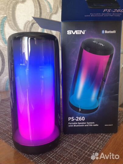Портативная колонка bluetooth sven