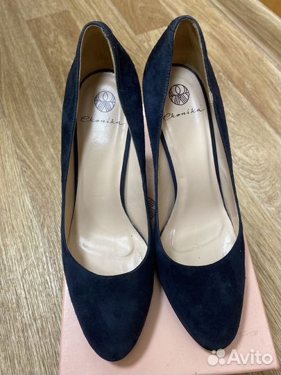 Туфли замшевые Эконика